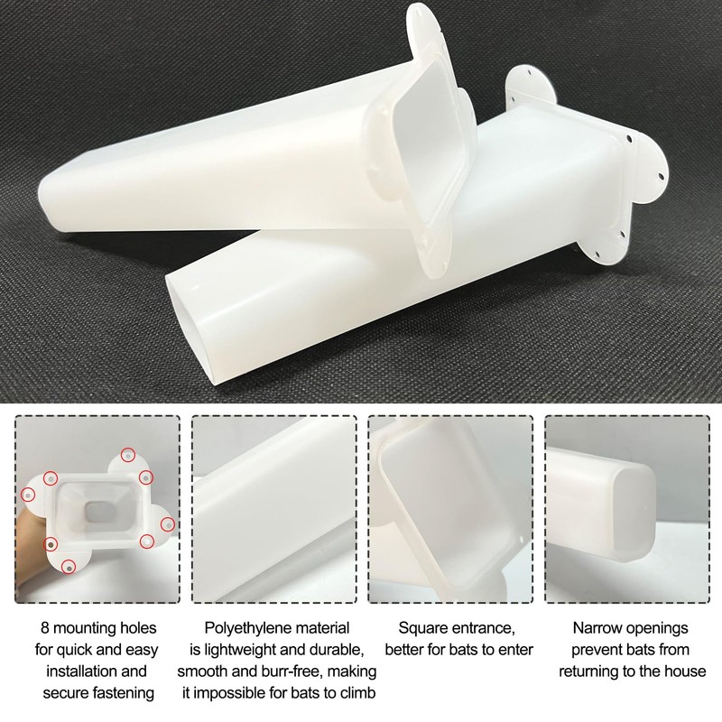 4 Pcs One Way Bat Door, Bat Cone One Way
