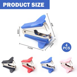 4 Pieces Mini Nail Lifter, Convenient Nail Lifter, Study and Office Supplies, Metal Nail Lifter, Staple Remover.