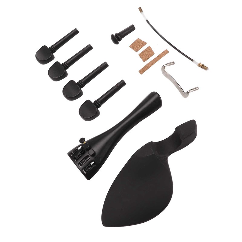 Violin Fiddle Accessories Kit Replacement Parts Metal Wooden for 4/4
