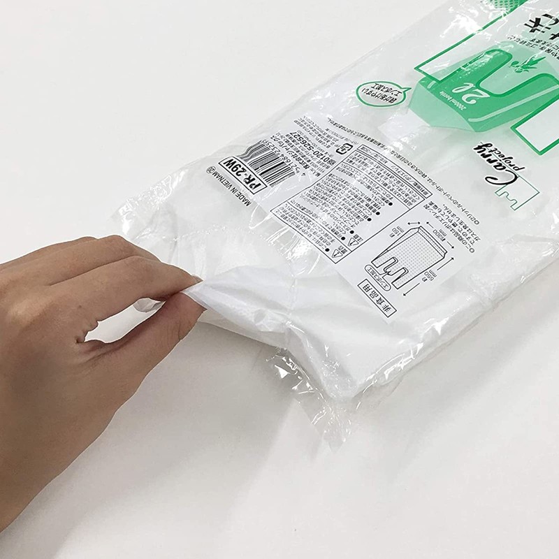 Japax Trash Bags, White Translucent, 15.9 gal (45 L), Pack
