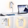 MOLUOLA LED Wall Lamp Wall Mounted Reading Lights, Adjustable Headboard