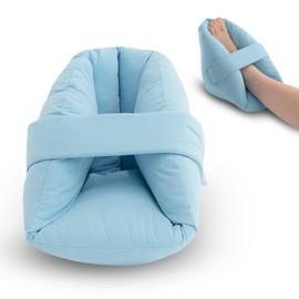 NYOrtho Heel Protector Pressure - 2 Ultra Soft Boots - 2 Double Layer Foot Pillows Pressure - Heel Protectors Bed Sores- Standard Bariatric Size - Extra Gentle Velvet Fabric