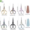BIHRTC 6Pairs 3.6inch Small Crochet Scissors with Leather Cover Stainless