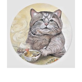 Fashion Jewelry Unusual FUNNY CAT ART  Pendant DIAMOND Cut 925 Sterling Silver 20" Necklace