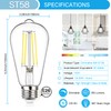 MAXvolador 20-Pack Vintage LED Edison Bulb Dimmable 60W Equivalent 850