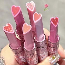Juego de lápices labiales de gelatina de 6 colores, brillo labial hidratante brillante, bálsamo labial tintado hidratante, tinte labial suave y nutrit