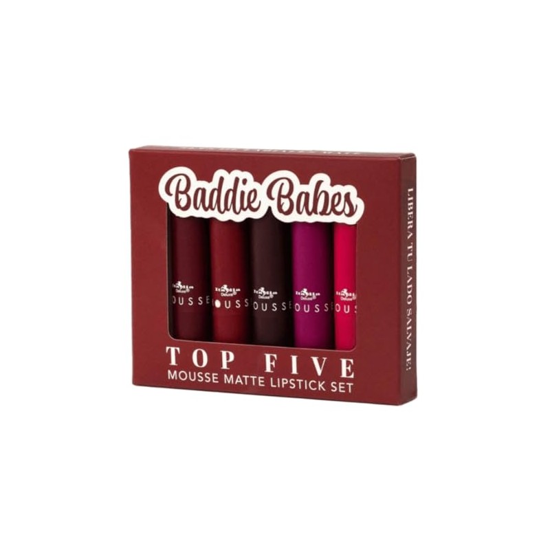 CAJA DE 5 LABIALES TOP FIVE ITALIA DELUXE (BADDIE BABES)