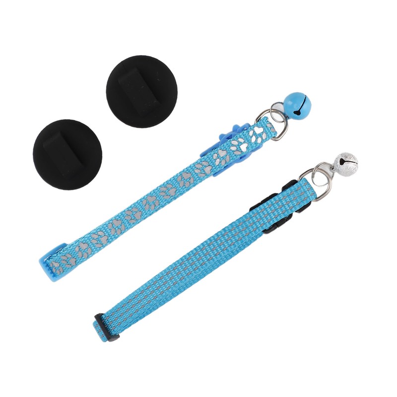 2pcs Reflective Dog Collar Soft Nylon Dog Collar Adjustable Pet
