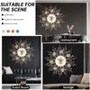 Large Wall Clocks, Silent Sunflower Shape Chic Decorative Wall Clock,