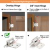 Vallecloud 10 Pack (5 Pair) Brushed Satin Nickel Self Closing