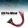 100Pcs LED Pre Wired LightEmitting Diode 12V Round Head High