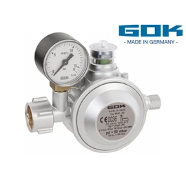 GOK Gas Regulator with Pressure Gauge for Commercial and Private Use