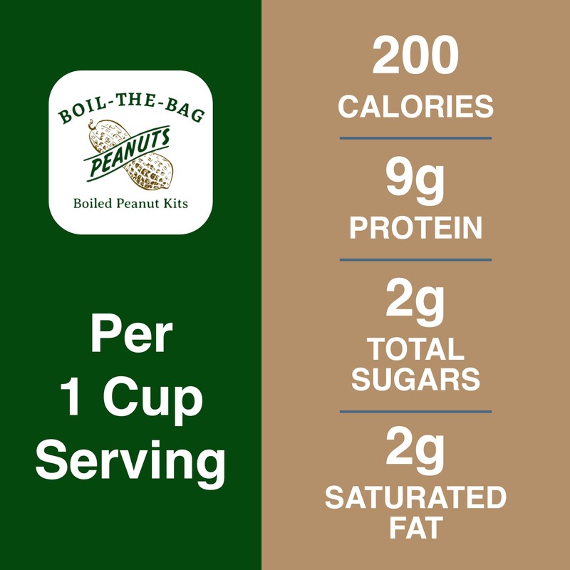 Boiled Peanuts Kit | Contains Premium In Shell Peanuts, Salt,