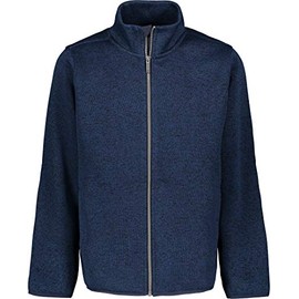 Nautica Boys' Full Zip Fleece Jacket, Kangaroo Pockets, Made With Lightweight Fleece, Navy Heather, 8