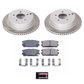 Power Stop SC2092 Rear Brake Kit With Semi-Coated Brake Rotors and Ceramic Brake Pads & Hardware For Chevy Captiva Sport, Chevy Equinox, Pontiac Torrent, Saturn Vue, Suzuki XL-7 [Model Specific]