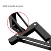 2 x Folding Bracket 200 mm, Black Folding Shelf Brackets,