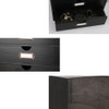 PACKGILO Wooden Storage Box Rustic Desktop Organizer with 3 Drawers