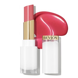 REVLON REVLON Super Lustrous Glass Shine Balm, Hydrating Tinted Lipstick, Sheer, Glossy Shiny Finish, 006 Girly Swirly, 0.11 oz