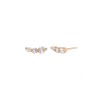 Gold&Deer 14K GF triple curve bar earrings yellow gold /
