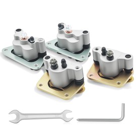 Triumilynn Front Rear Brake Caliper for Polaris RZR 800 2008-2014, RZR S 800 2009-2014 with Pads # 1911529 1911530 1911544 1911545, Left & Right, 4 Pack