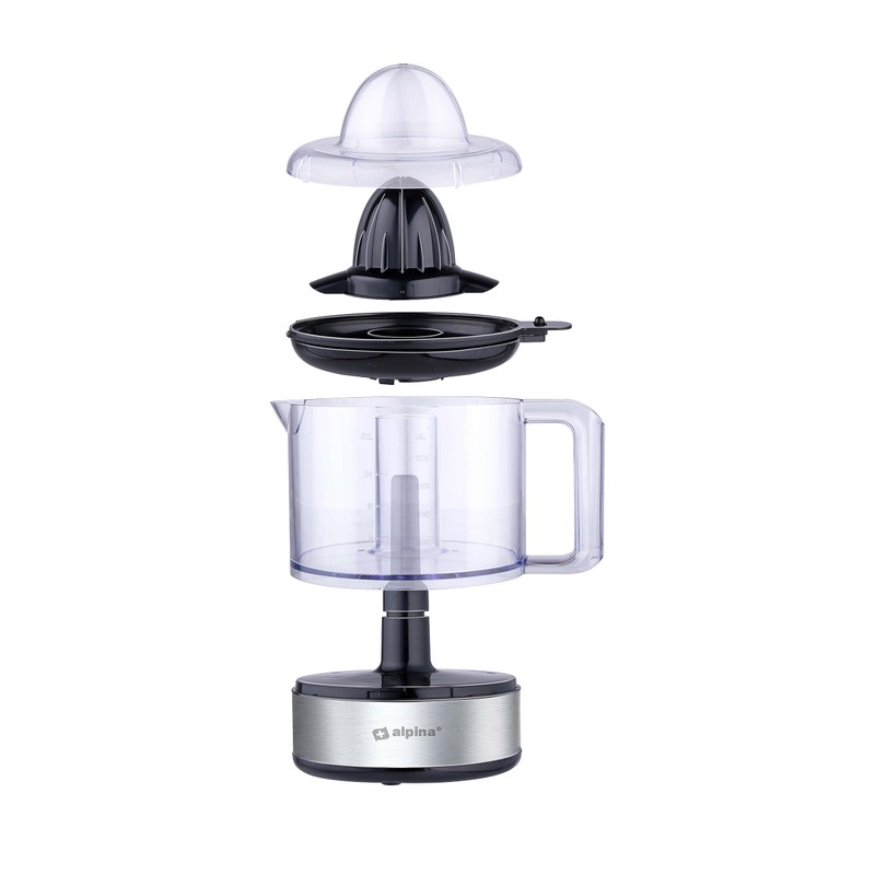 ALPINA Lemon Squeezer, 30 Watt, 800 ml, Stainless Steel Design