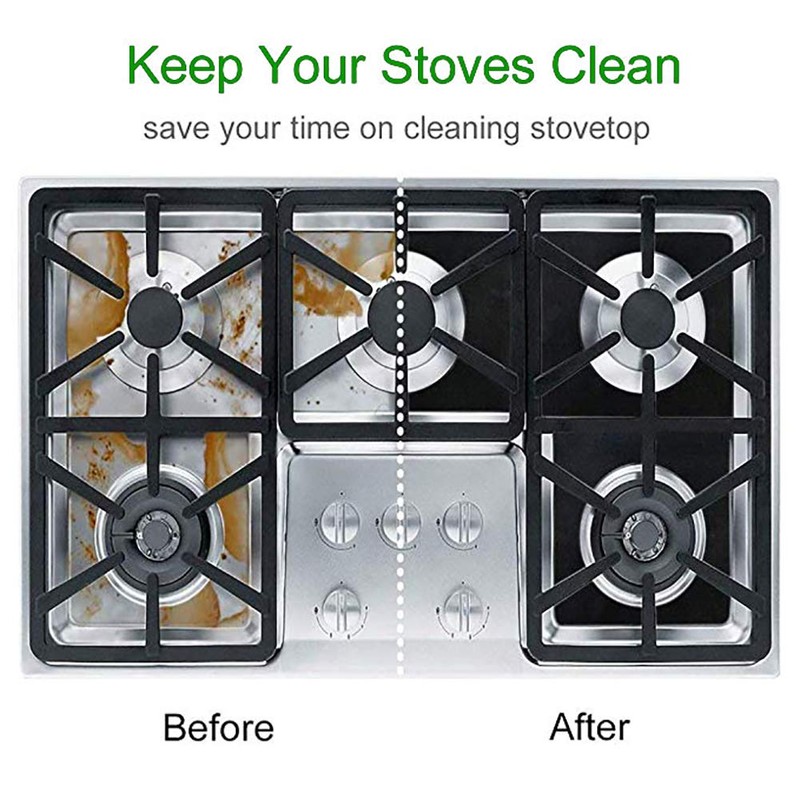 Stove Burner Covers,0.3 MM Double Thickness,8 Pack,Gas Stove Burner Liners,Non-stick