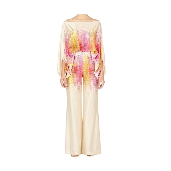 REASERAL Womens Fall Loose 2 Piece Outfits Off Shoulder Printed