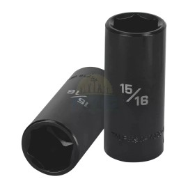 Truper D-7330-HL 15/16" long impact socket, 6 points, 1/2" drive