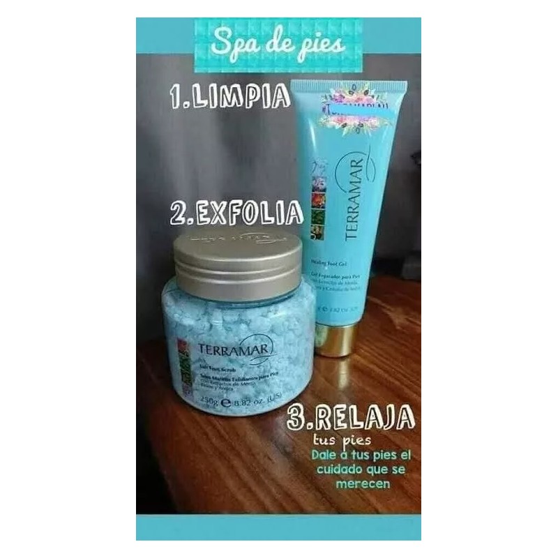 Terramar Set Spa Para Pies Terramar Sales Marinas Exfoliante Y