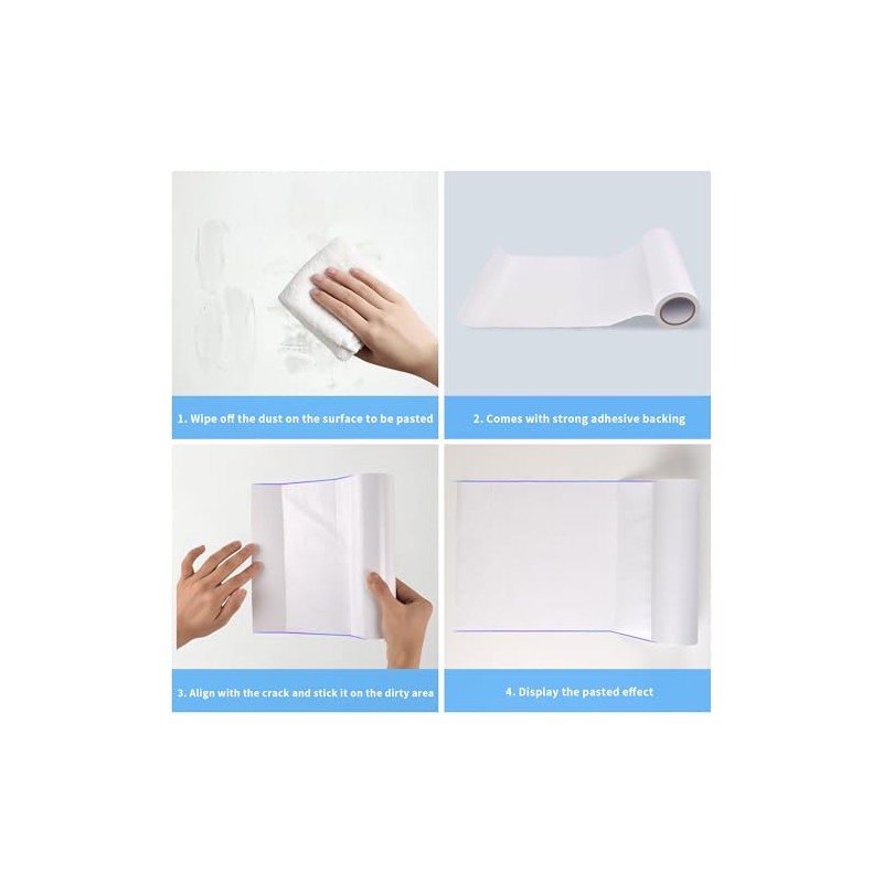 Wall Patch Repair Roll, 7.87" x 32.8' Waterproof Self-Adhesive Tape