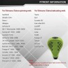 JINOHNAMILL TPE Flat Reel Power Knob 35mm TPE35 Green for