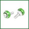 Motoforti 4pcs 6mm Metal Motorcycle License Plate Frame Bolt Screw