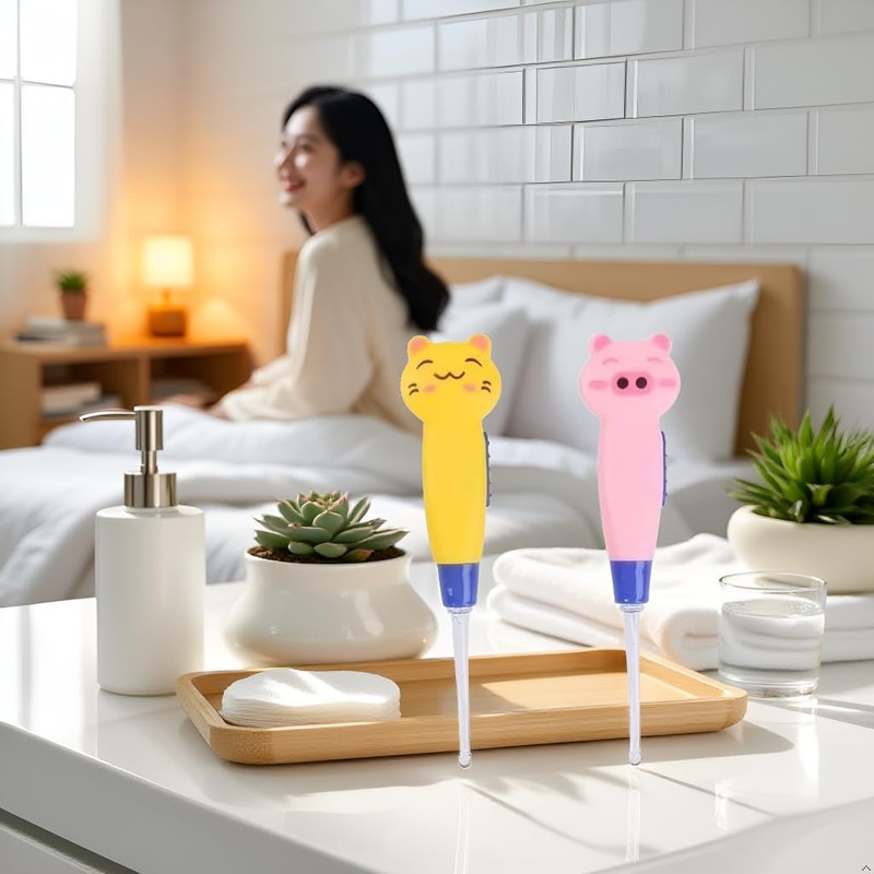 1Pc Cute Flashlight Earpick,Earwax Cleaning and Removal Tools, Light Led
