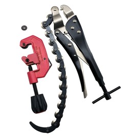 MacWork 2Pcs Tubing Cutter Set with Heavy Duty Pipe Cutter and Locking Exhaust Pipe Cutter