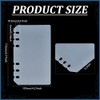 BENECREAT 20Pcs 6.7x4.2Inch PP Binders Index Divider Sheets, 6 Ring