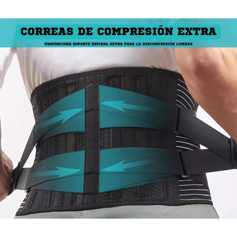 JM Faja De Entrenamiento Con Doble Ajuste Y Varillas Flexibles