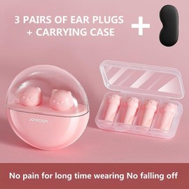 Ear Plugs for Sleeping, Noise Reduction, Exclusive Ultra Soft Foam Cute Cat's Claw-shaped Earplugs with Compact Storage Case, 38dB Highest NRR,Reusable High Fidelity Comfortable Ear Plugs for Sleeping, Snoring, Travel, Concerts, Studying, Loud Noise, Wor