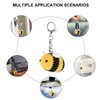 GOSHIES Key Ring Bee Cute Bee Pendant Crochet Bee Bumble