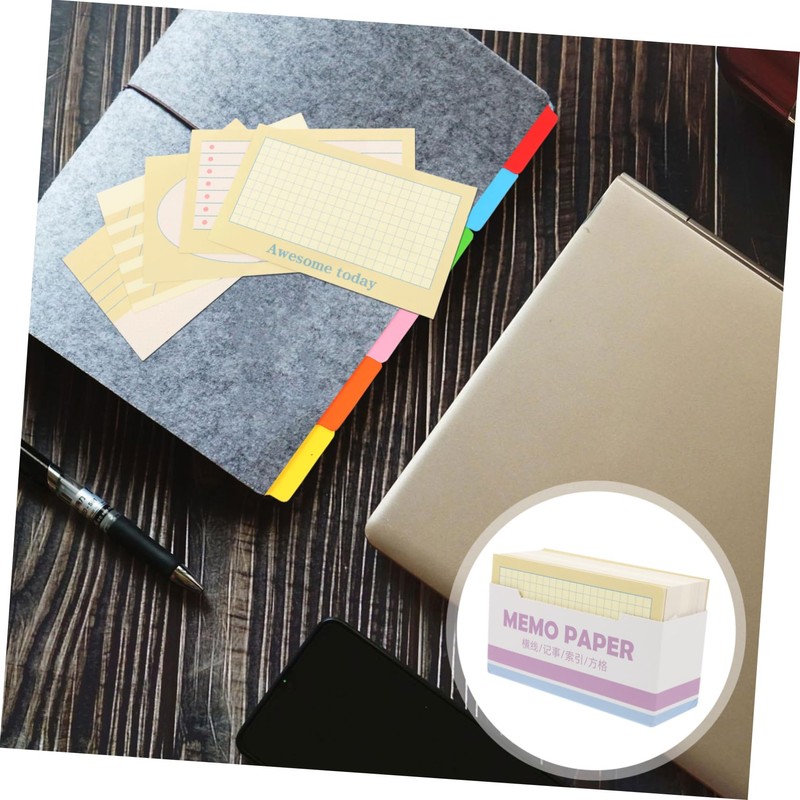 DOITOOL 180pcs Ruled Index Flash Cards for Studying Heavy Note