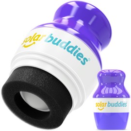 Solar Buddies Sun Cream Applicator - Purple - Refillable Roll-on Sponge Applicator for Sun Cream, Sun Lotion & Lotion for Children, Adults & Families - Holds 100 ml