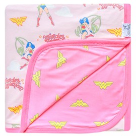 Copper Pearl Three-Layer Baby Blanket: Soft Quilt for Boys and Girls | Breathable, Cozy Toddler Blanket | 46x46 Premium Polyester/Rayon | Wonder Woman