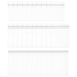 PATIKIL Jewelry Anti Oxidation Bag, 120 Pcs PVC Jewelry Anti Tarnish Storage Zipper Bags for Packaging Jewelry, Earrings, Rings, Necklaces, 3 Size, Clear