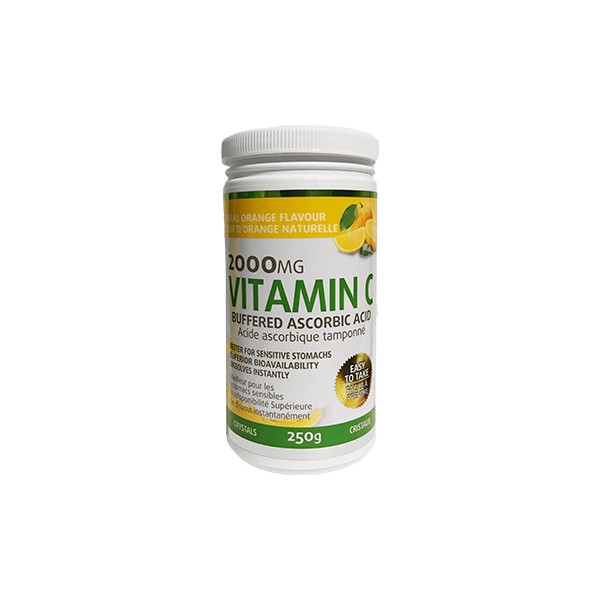 Naturopathic Labs Vitamin C Buffered 2000mg (Orange) - 250g Crystals