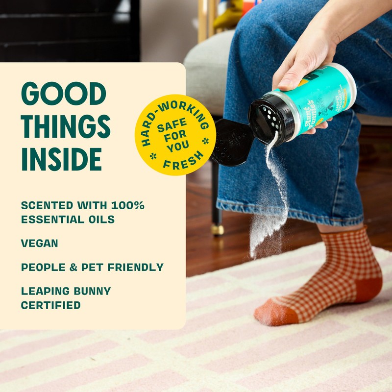 Aunt Fannie's Carpet Refresher & Deodorizer Powder, Multi-Purpose Carpet, Rug,