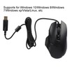 Magic Refiner Wired Gaming Mouse Black 8‑Button USB2.0 Port Ergonomic