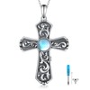 Daixiya Cross Urn Necklace for Ashes Necklace S925 Sterling Silver