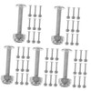 Abaodam 50pcs Foosball Table Hardware Foosball Screws Nuts for Game