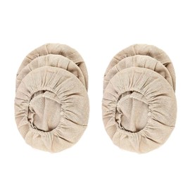 TopHomer 6 Packs Bread Basket Liner Cloth Sourdough Banneton Proofing Cloth Baking Dough Basket Natural Rattan Banneton Proofing Cloth (9 Inch)