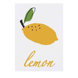 'Lemon Citrus Fruit Illustration Drawing' Temporary Tattoo - Water Resistant, Skin-Safe, Non-Toxic Transfer (TO00062171)