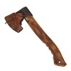 TOURBON Leaher Axe Head Sheath Protect Cover with Leather Adjustable